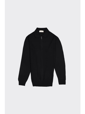 Erkek Fermuarlı Polo Yaka TRIKO-KAX6705W