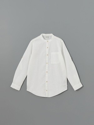 LC Waikiki Hakim Yaka Keten Karışımlı Erkek Çocuk Gömlek Günlük Kullanım İçin Hafif ve Nefes Alan