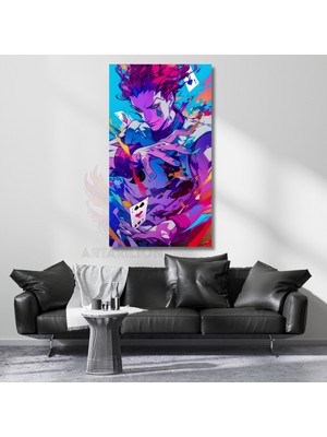Artarilion Kanvas Anime Tablosu Hisoka Hunterx Hunter Temalı Dijital Baskı Kanvas Tablo Oyuncu Odası Tablosu