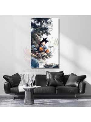 Artarilion Kanvas Anime Tablosu Goku Dragon Ball Temalı Dijital Baskı Kanvas Tablo Oyuncu Odası Tablosu