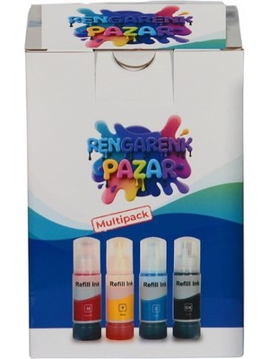 103 Mürekkep Epson L3110/L3111/L3150/L3151/L4150/L6190/L6160/L4160 KUTULU
(Muadil) 4 Renk (Siyah Kırmızı Mavi Sarı