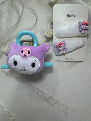 Paketle Center Kız Çocuk Figürlü ve Çıtçıtlı Toka Seti