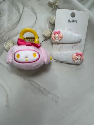 Paketle Center Kız Çocuk Figürlü ve Çıtçıtlı Toka Seti