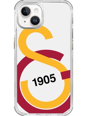 iPhone 15 Pro Uyumlu Galatasaray Büyük Logo Şeffaf Lisanslı Telefon Kılıfı