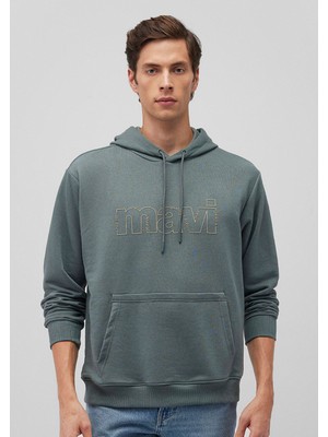 Mavi Mavi Logo Baskılı Yeşil Sweatshirt 0S10196-71577