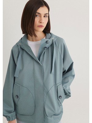 Mavi Kapüşonlu Mavi Ceket 1110014-81324