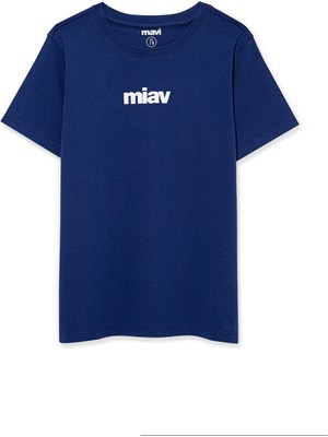 Mavi Miav Baskılı Mavi Çocuk Tişört 6633270722