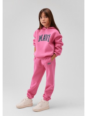 Mavi Mavi Logo Baskılı Pembe Eşofman Altı 7010000-70982