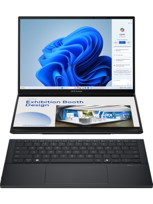 Asus Zenbook Duo UX8406CA-PZ208W Intel Core Ultra 9 285H 32GB 2TB SSD Windows 11 Home 14" OLED Taşınabilir Bilgisayar