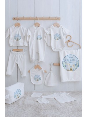 Tuğba Kuğu Organik 11'li Hastane Çıkışı - For Baby - Mavi Sallanan At