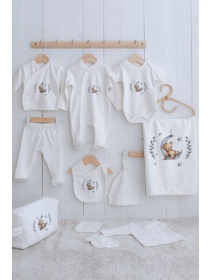 Tuğba Kuğu Organik 11'li Hastane Çıkışı - For Baby - Ayda Uyuyan Ayı