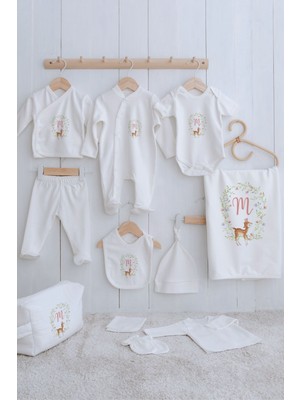 Tuğba Kuğu Organik 11'li Hastane Çıkışı - Little Deer Series - M Harfi