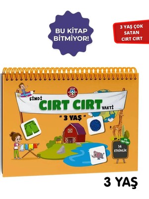 Çocuk Akademi 3 Yaş Cırt Cırtlı Etkinlik Kitabı – Okul Öncesi Çocuklar için Eğitici ve Eğlenceli Oyunlar