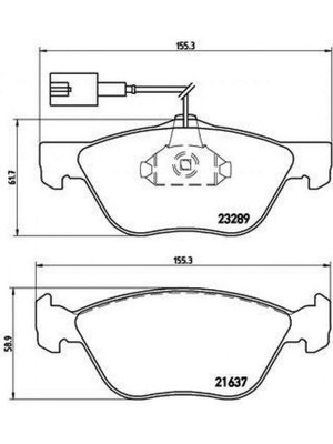 Ön Balata Fişli Marea 2.0 Bravo 2.0 Multipla Alfa 145 146 156 1.6 1.8 2.0 Jtd Gtv Spider 10