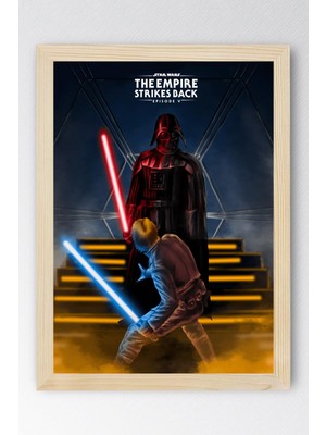 Star Wars 5 Çerçeveli Tablo - Uzay Savaşları 5 Fim Posteri Tablo
