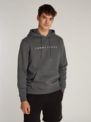 Tommy Hilfiger Tjm Reg Lınear Logo Hoodıe Ext