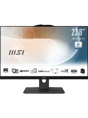 MSI MODERN AM242TP 1M-1677XTR Intel Core 5-120U 8GB DDR5 512GB SSD 23.8 inç Full HD FreeDos Dokunmatik All In One Bilgisayar