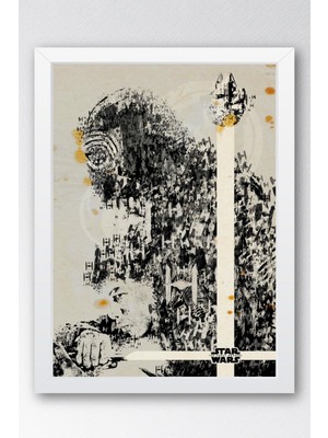 Star Wars Çerçeveli Tablo - Uzay Savaşları Fim Posteri Tablo