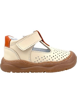 Nubebe Irish İlk Adım Ayakkabısı Deri ve Direkli Bej