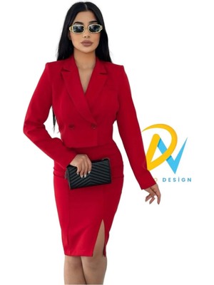 Nilo Design Kadın Ceket Etek Ikili Takim