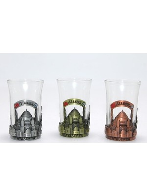 Delta Online Tekli Metal Cam Bardaklı Shot Bardak