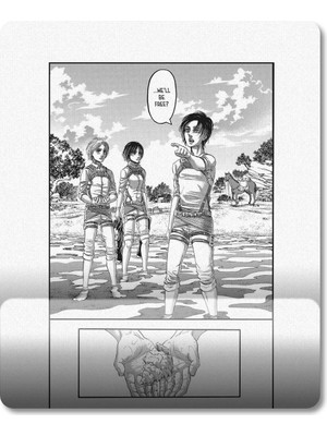 Pixxa Attack On Titan Eren Manga Bilek Destekli Mousepad Model 1 - Dikdörtgen