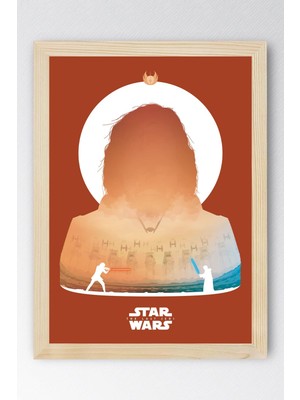 Star Wars Çerçeveli Tablo - Uzay Savaşları Fim Posteri Tablo