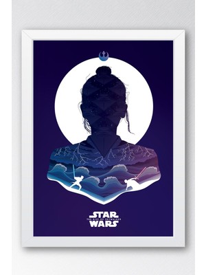 Star Wars Çerçeveli Tablo - Uzay Savaşları Fim Posteri Tablo
