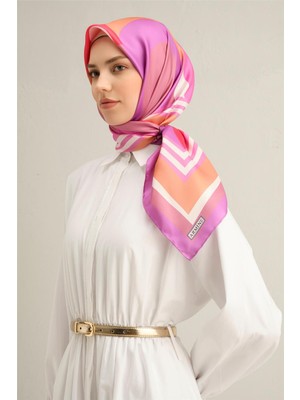 Armine Geometrik Desenli Saf İpek Sura Eşarp 9313D 57