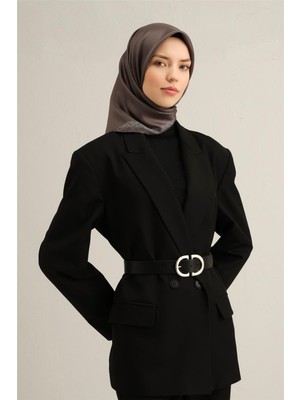 Armine Klasik Desenli Saf İpek Sura Eşarp 9357 33