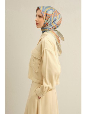 Armine Etnik Desenli Saf İpek Sura Eşarp 9338 35