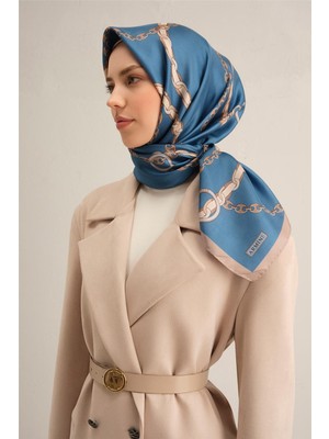 Armine Klasik Desenli Saf İpek Sura Eşarp 9346D 10