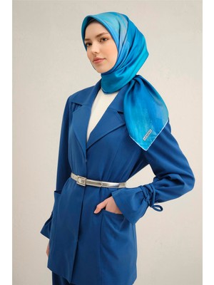Armine Soyut Desenli Saf İpek Sura Eşarp 9308D 35