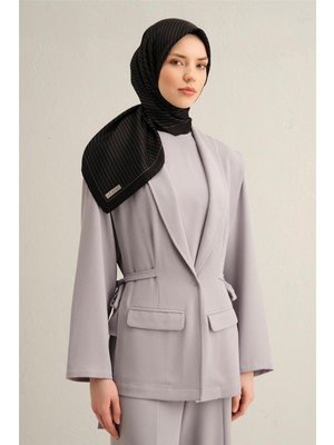 Armine Klasik Desenli Saf İpek Sura Eşarp 9348D 34