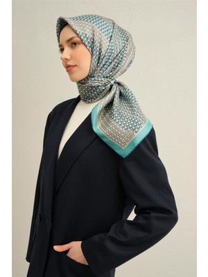Armine Klasik Desenli Saf İpek Sura Eşarp 9319D 50