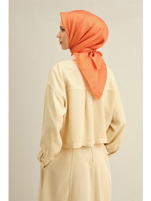 Armine Çiçek Desenli Saf İpek Sura Eşarp 9307D 54