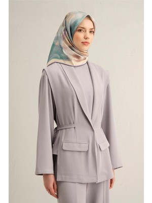 Armine Çiçek Desenli Saf İpek Sura Eşarp 9310D 32