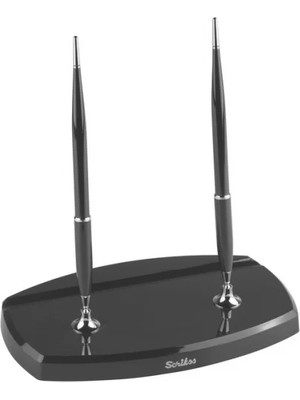 Scrikss 17 Masa Takımı Siyah (Dolmakalem + Tükenmez)