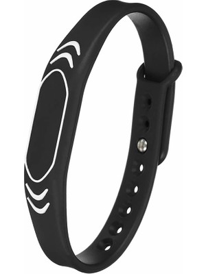 Alkatronik 125KHZ Rfid Manyetik Bileklik Siyah Su Geçirmez Silikon Proximity Göstergeç 125 Khz Kapı Geçiş