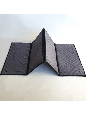 Katlanabilir Halı Namazlık (Patentli Ürün) Ipeksi Doku, Ilave Keçe Yalıtımlı-Lüks Grup