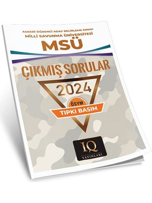 IQ Yayınları   Msü Çıkmış Sorular - 2024