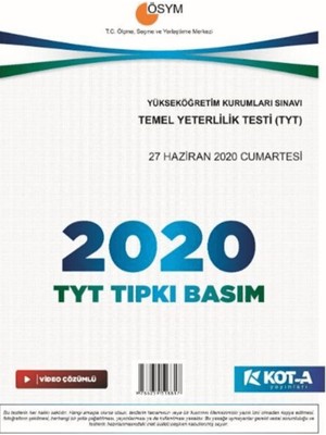 Kota   Tyt 2020 Tıpkı Basım
