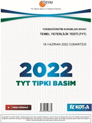 Kota   Tyt 2022 Tıpkı Basım