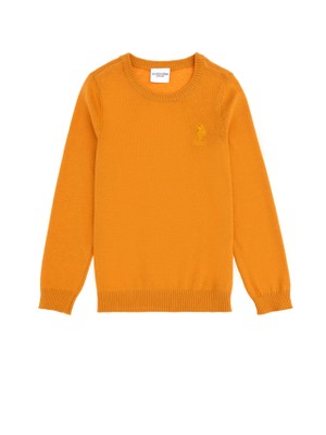 U.S. Polo Assn. Erkek Çocuk Hardal Kazak /Triko 50288893-VR072