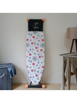 Asev Home Ütü Masası Kılıfı Büyük Boy Ipli Stoperli Keçeli Kılıfı Örtüsü Bezi 55x140cm Deniz