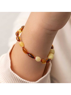 HS Demirci Bebek Damla Kehribar Bileklik