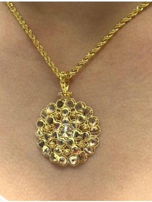 HAKAN GÜLER KUYUMCULUK 14 Ayar Altın Dorika Toplu Kolye Ucu 2720-11