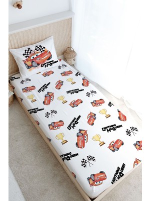 Tuğba Kuğu Tek Kişilik Lastikli Çarşaf Seti - Cartoon Serisi - Şimşek Mcquenn