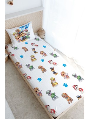 Tuğba Kuğu Tek Kişilik Lastikli Çarşaf Seti - Cartoon Serisi - Paw Patrol