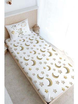 Tuğba Kuğu Tek Kişilik Lastikli Çarşaf Seti - Iconic Serisi - Filin Düşleri